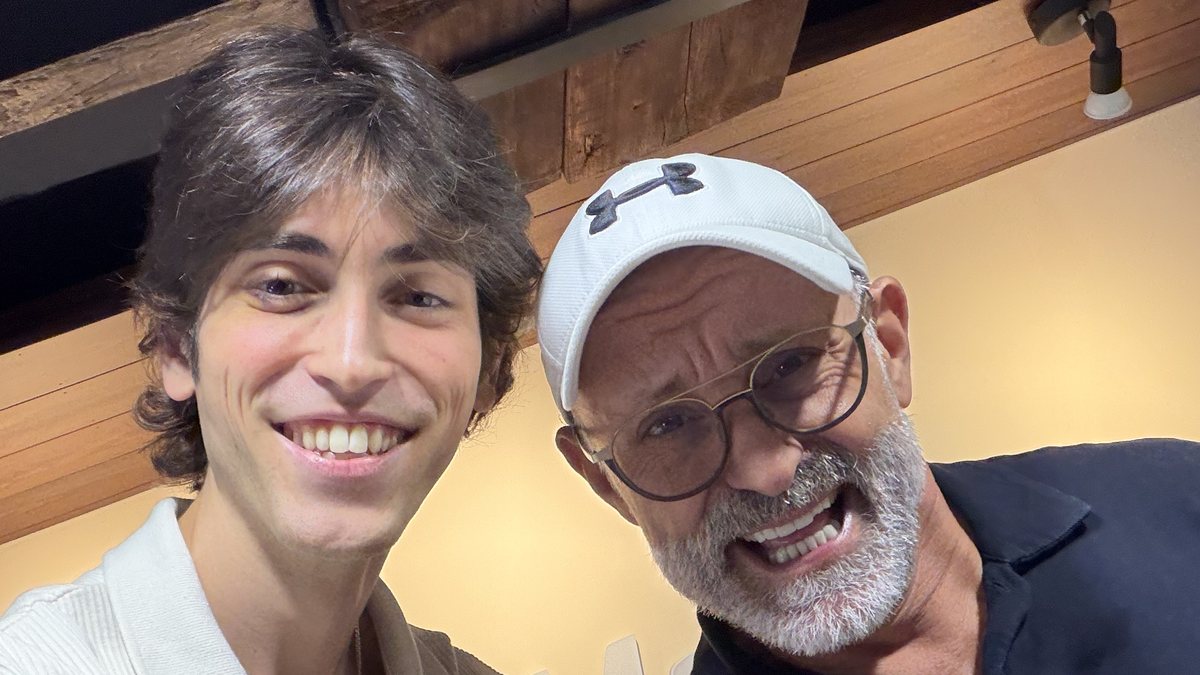Dani, de ProMarina, con Carlos Cervelló